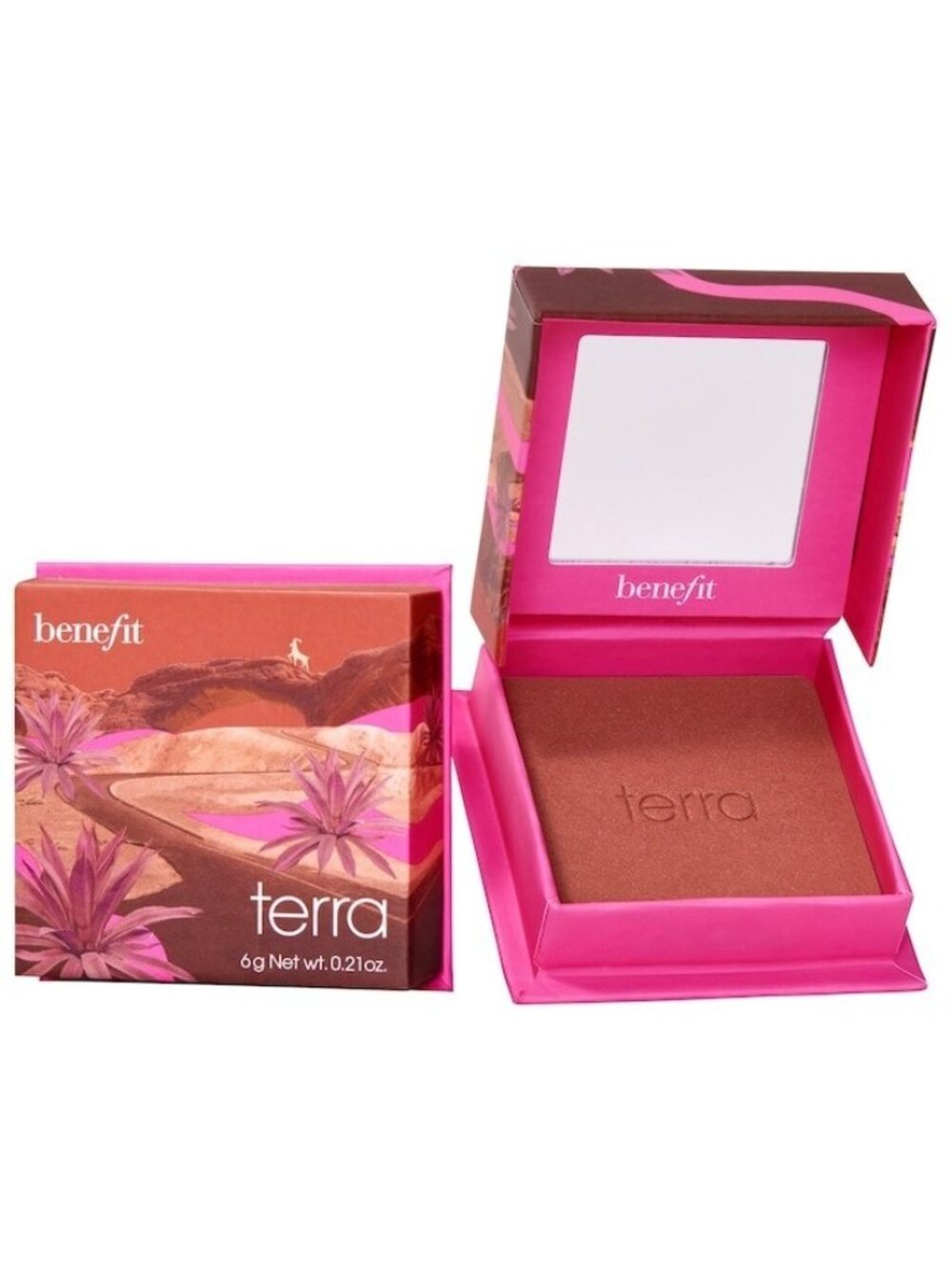 Benefit Cosmetics Terra Powder Blush Warm Terra 0.21oz / 6g New With Box Sealed